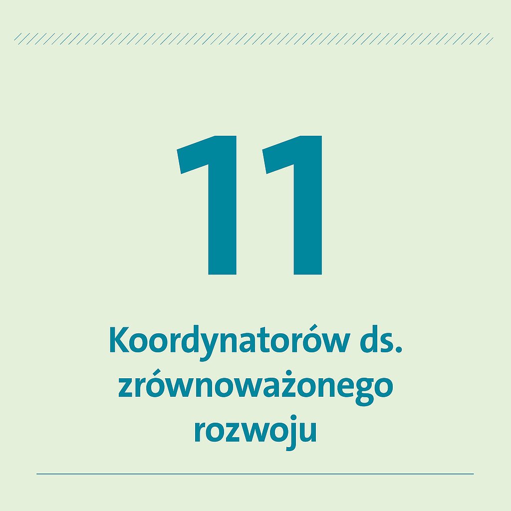 11 koordynatorów ds. zrównoważonego rozwoju